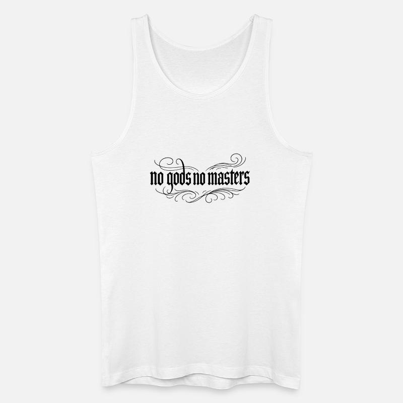 No gods no masters Gothic - Männer Bio Tank Top - Weiß