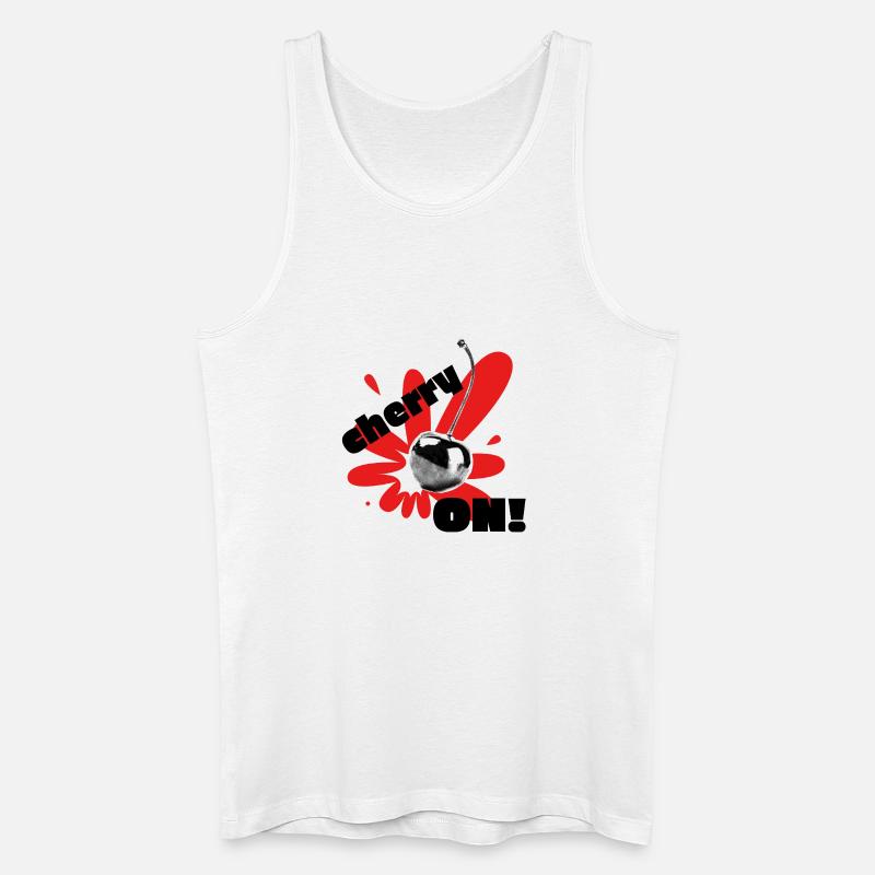 Kirsche auf! - Männer Bio Tank Top - Weiß