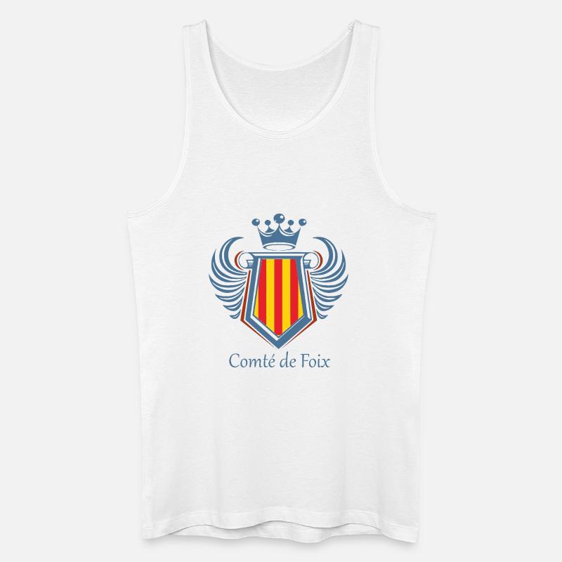 Grafschaft Foix - Männer Bio Tank Top - Weiß