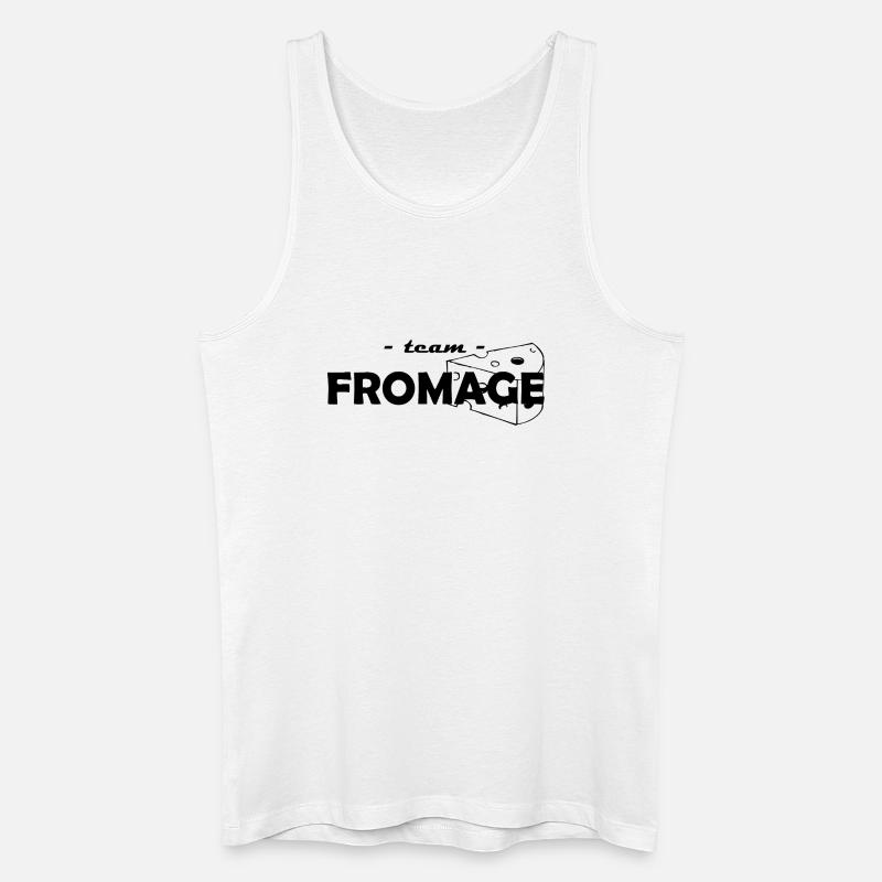 Team Käse - Männer Bio Tank Top - Weiß
