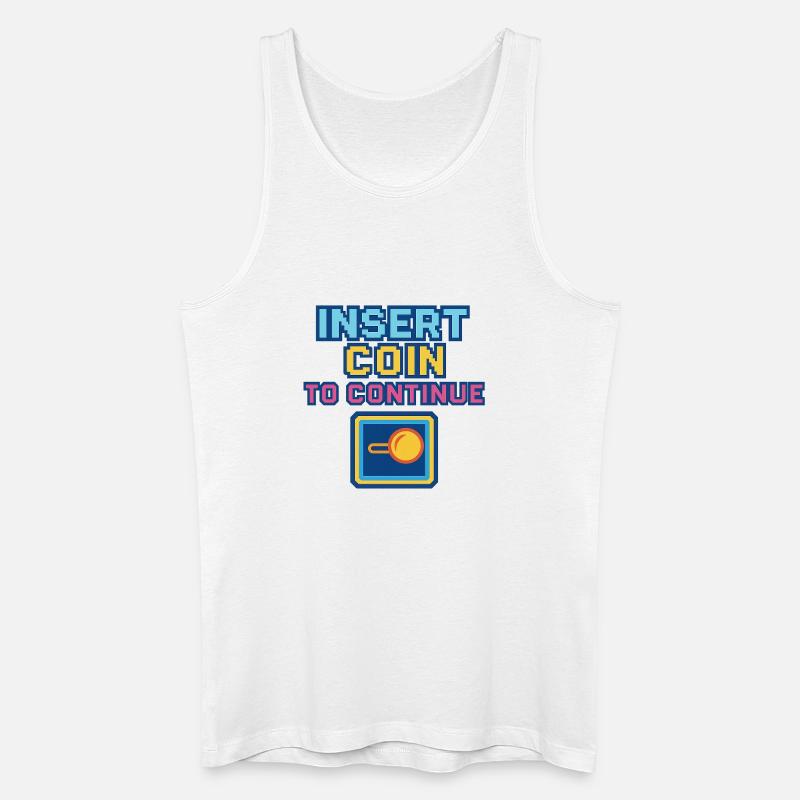 Conception de jeux d’arcade Retro Pixel - Débardeur bio Homme - blanc