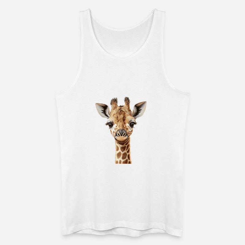 Giraffe - Männer Bio Tank Top - Weiß
