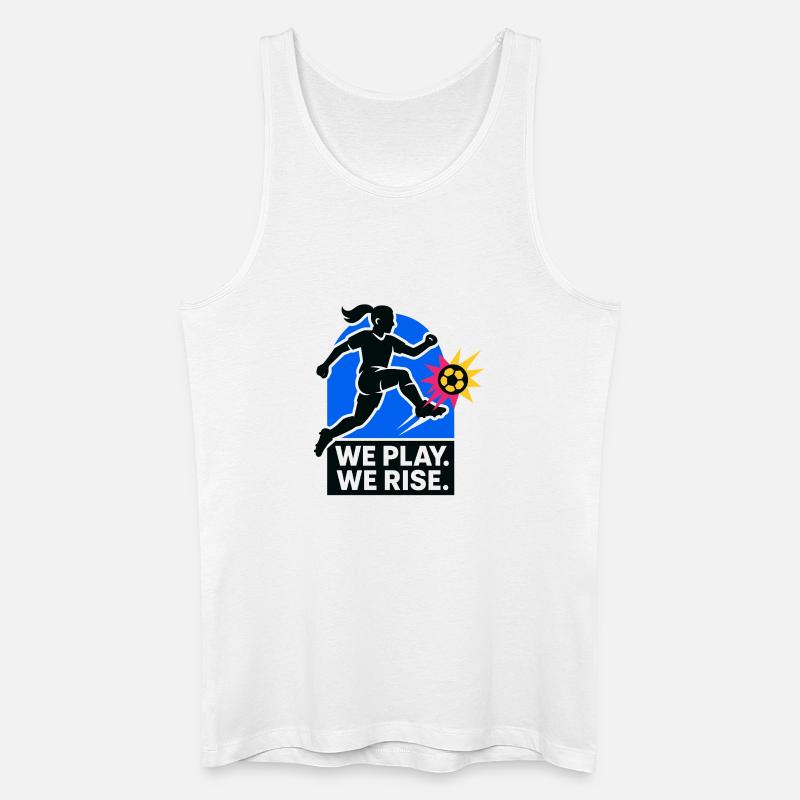 We Play. We Rise. - Männer Bio Tank Top - Weiß