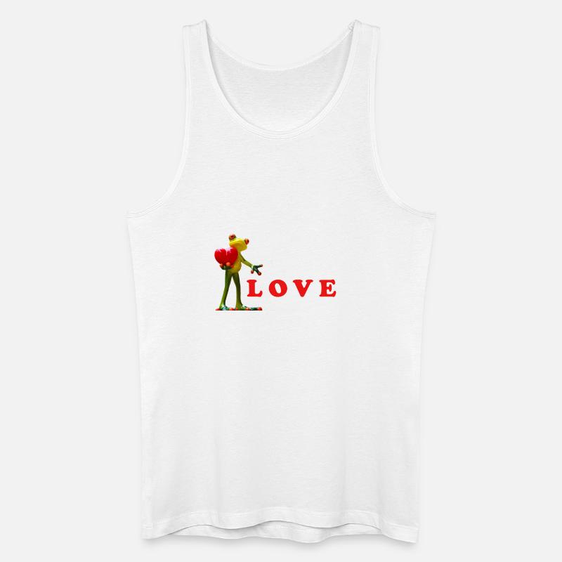Liebe Samen mit bunten Samen - Männer Bio Tank Top - Weiß