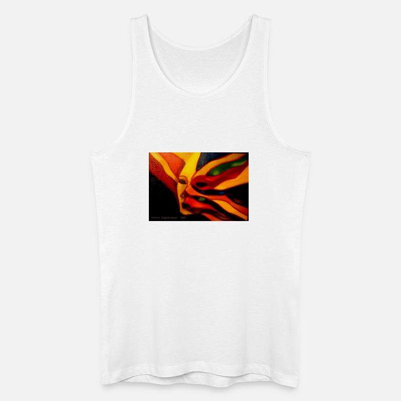 Traum von extravaganten Farben - Männer Bio Tank Top - Weiß