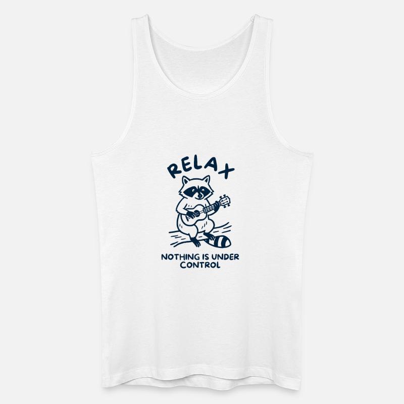 Relax, Noting is under Control - Männer Bio Tank Top - Weiß
