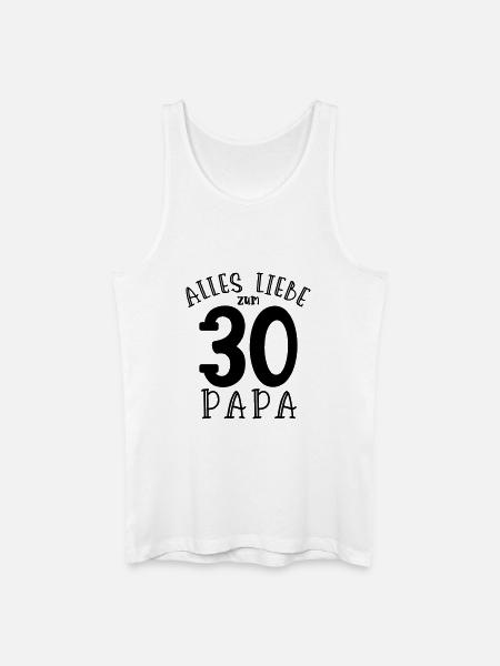 Happy 30th Birthday Dad - Men’s Organic Tank Top - white