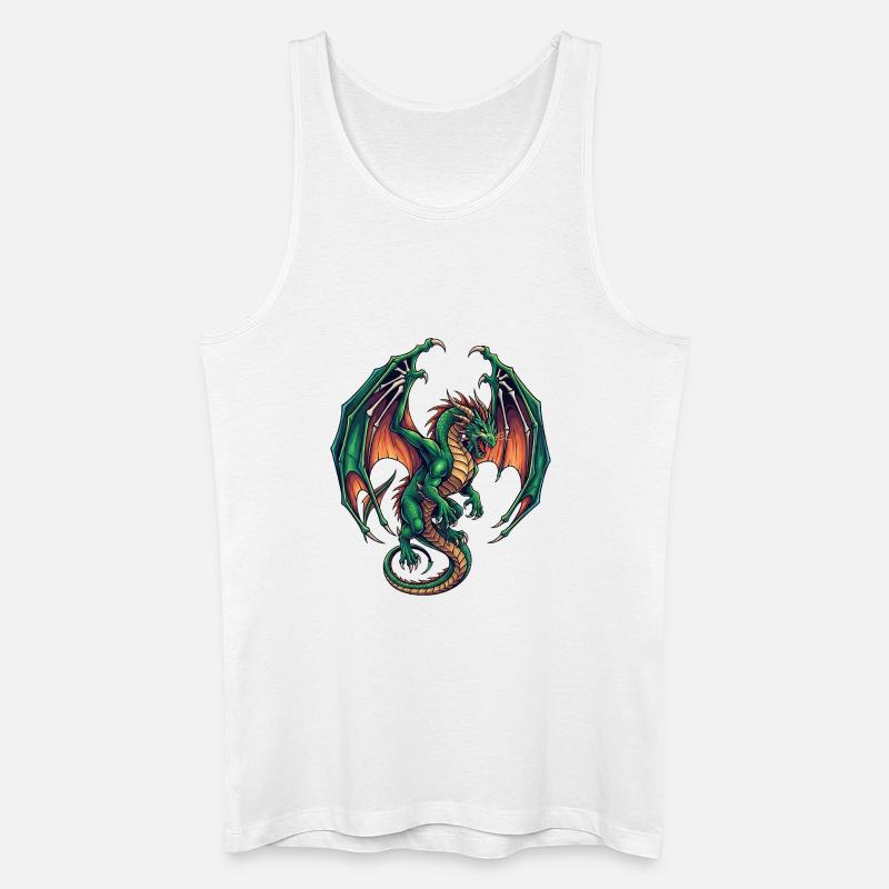 Drachen - Männer Bio Tank Top - Weiß