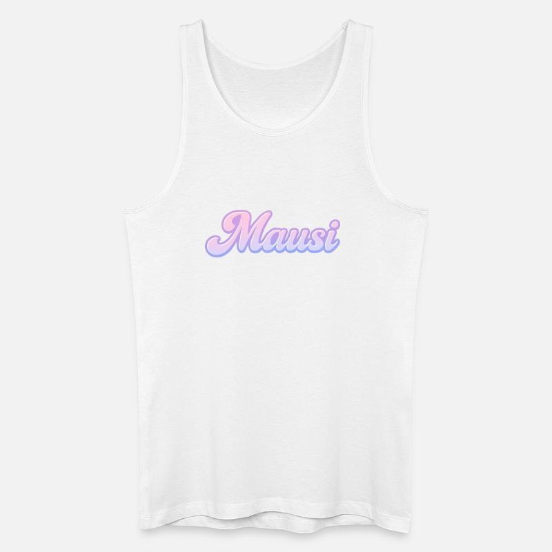 Mausi / y2k Design - Männer Bio Tank Top - Weiß