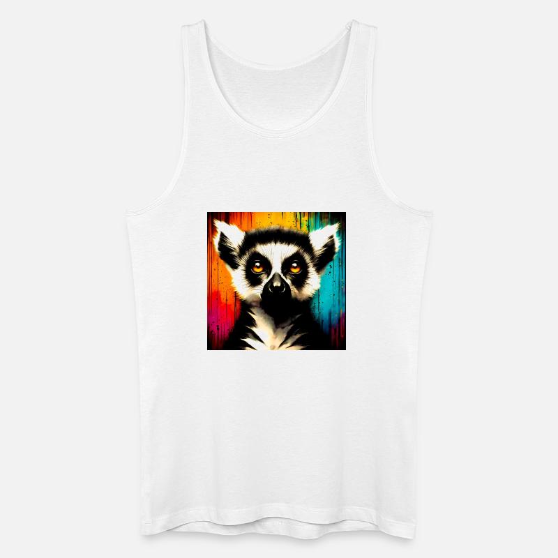 Lemur - Männer Bio Tank Top - Weiß