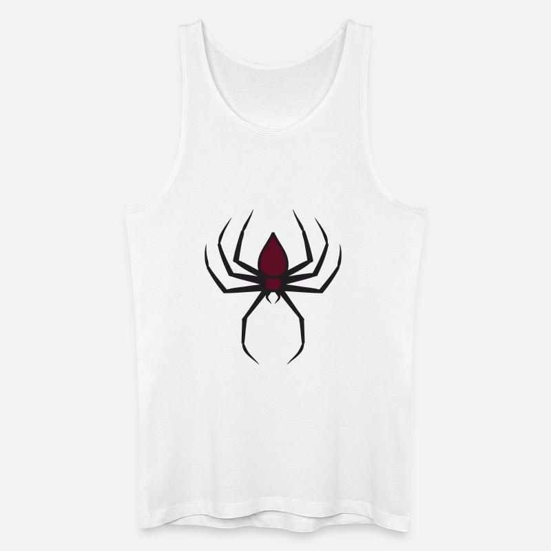 Spooky Halloween Creepy Goth Spider 2 - Männer Bio Tank Top - Weiß