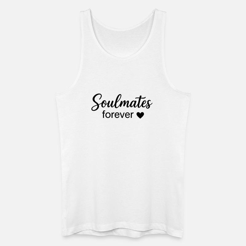Eternal Souls Boho Scripture Design - Men’s Organic Tank Top - white
