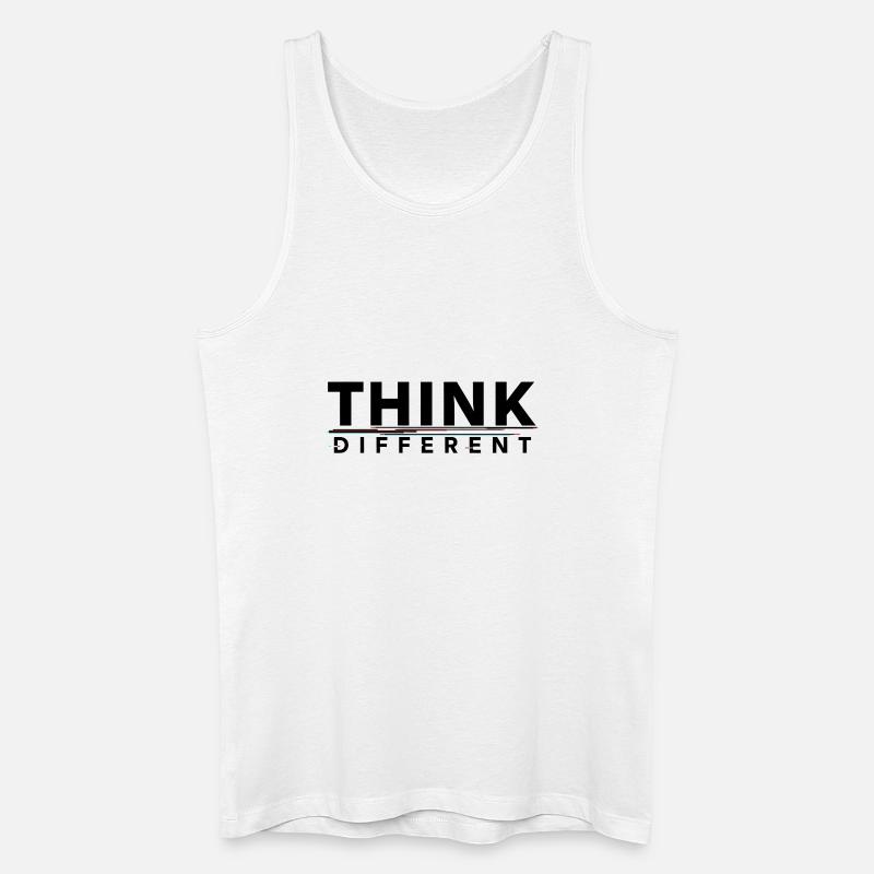 Befähigung von Think Different Motivationsdesign - Männer Bio Tank Top - Weiß