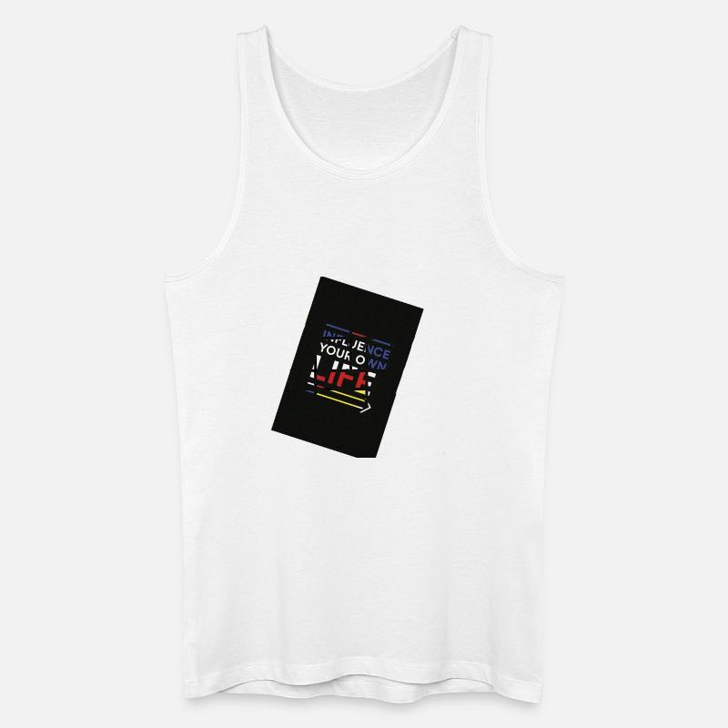 Einfluss auf den eigenen Lebensweg - Männer Bio Tank Top - Weiß