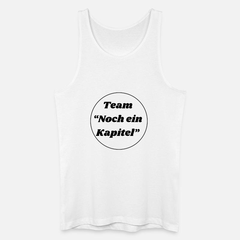 Team "noch ein Kapitel" - Männer Bio Tank Top - Weiß