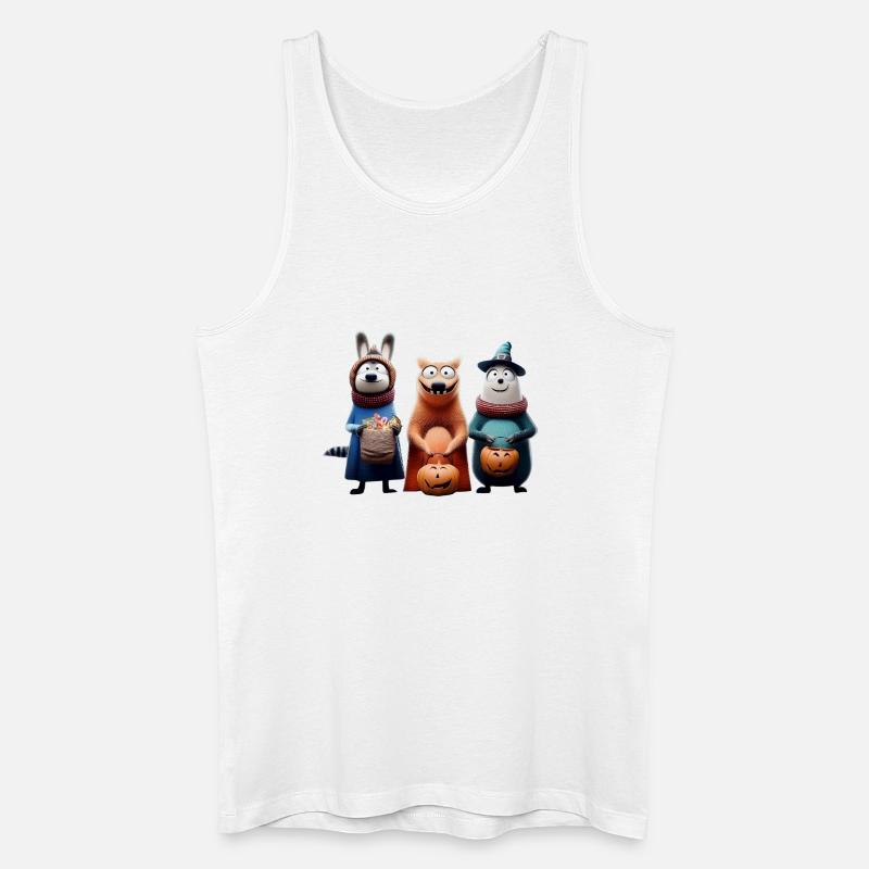 Halloween Squad – Süßes oder Saures Wooligans - Männer Bio Tank Top - Weiß