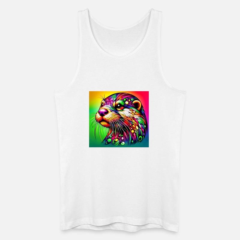 Otter - Männer Bio Tank Top - Weiß