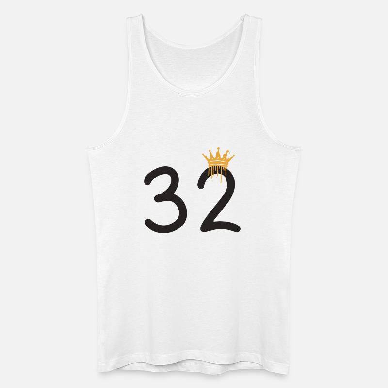 32 - Männer Bio Tank Top - Weiß