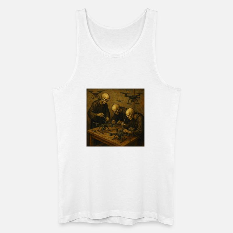 Drohnen-Workshop des Todes - Männer Bio Tank Top - Weiß