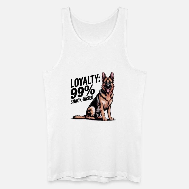 Deutscher Schäferhund Kunst - Männer Bio Tank Top - Weiß