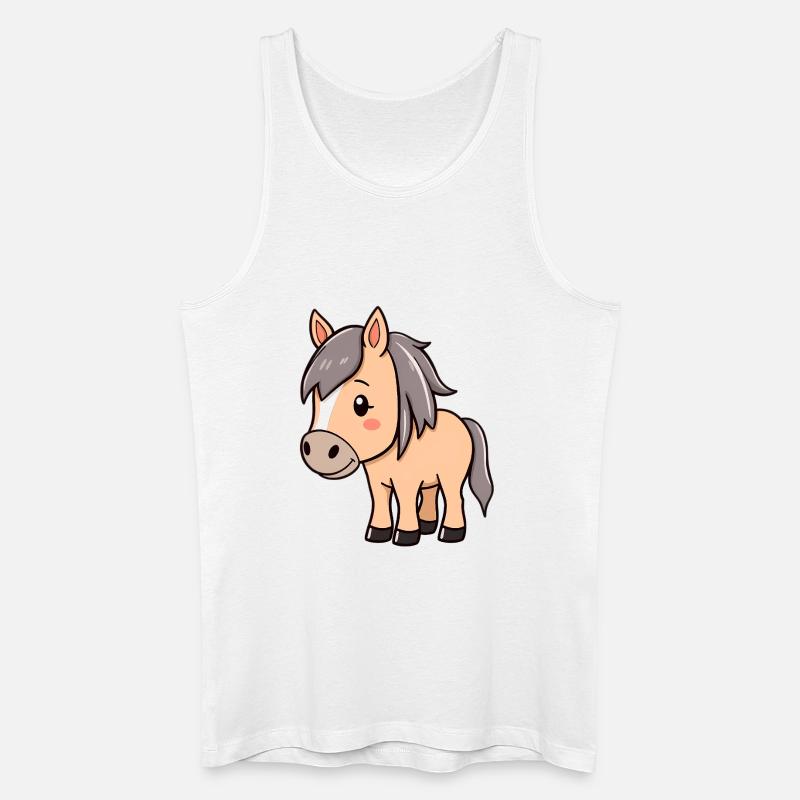 Islandpferd Isländer Pferd - Männer Bio Tank Top - Weiß