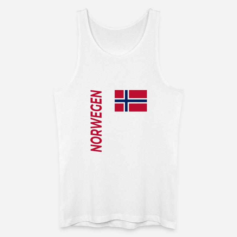 Kristiansand - Männer Bio Tank Top - Weiß