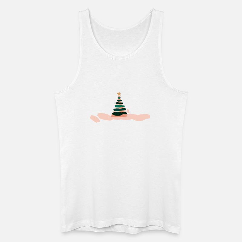 Fabelhafte Weihnachtsbaum Illustration - Männer Bio Tank Top - Weiß