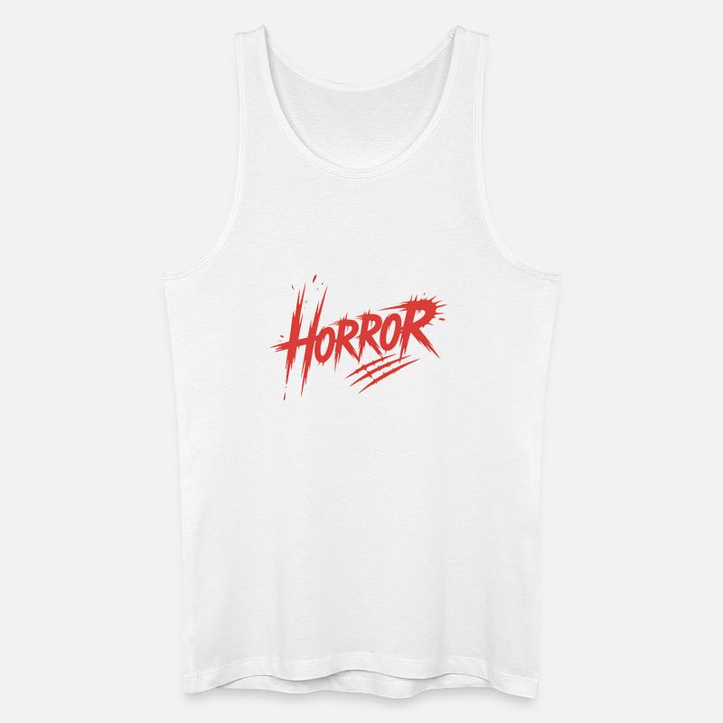 Horror - Killerblut-Design - Männer Bio Tank Top - Weiß