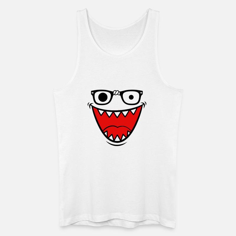 Retro Y2K Monster Emo Halloween - Männer Bio Tank Top - Weiß