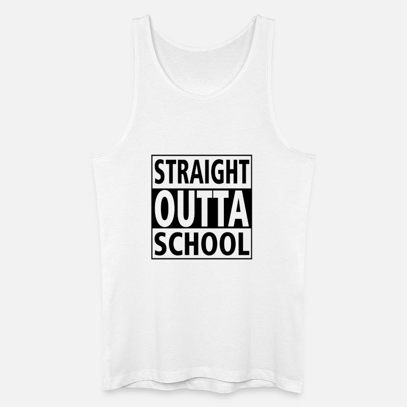Class Shirts Direkt aus der Schule - Männer Bio Tank Top - Weiß