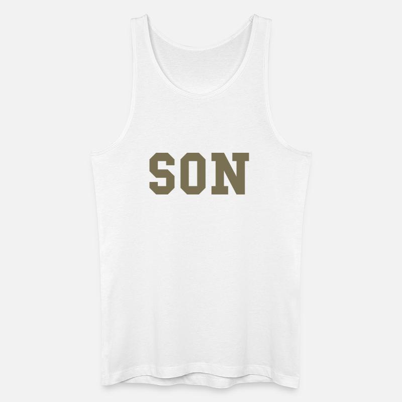 SON – College Style Statement - Männer Bio Tank Top - Weiß