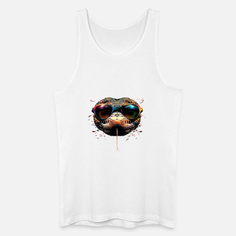 snake, python, cobra, rattlesnake, snakes - Men’s Organic Tank Top - white