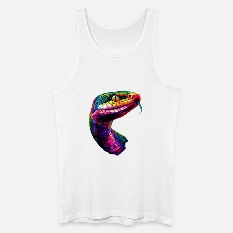 snake, python, cobra, rattlesnake, snakes - Men’s Organic Tank Top - white