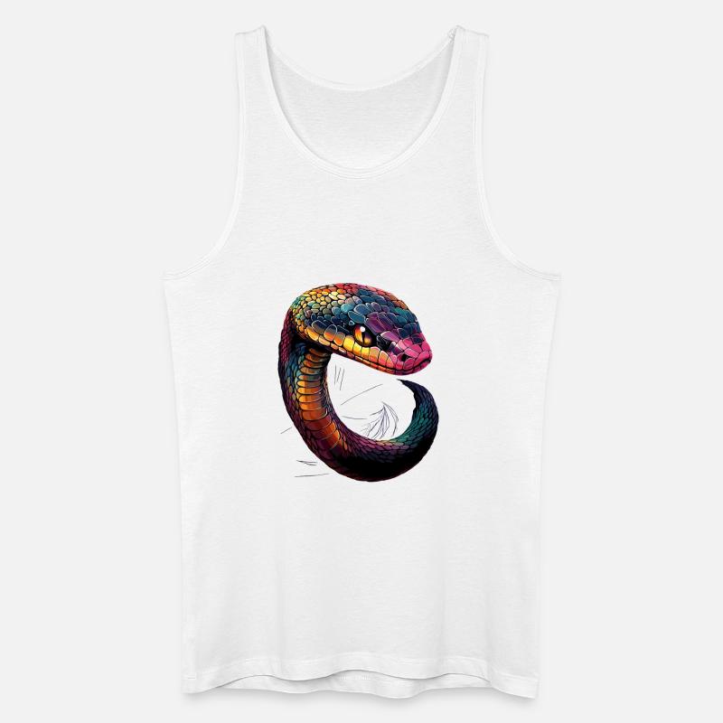 snake, python, cobra, rattlesnake, snakes - Men’s Organic Tank Top - white