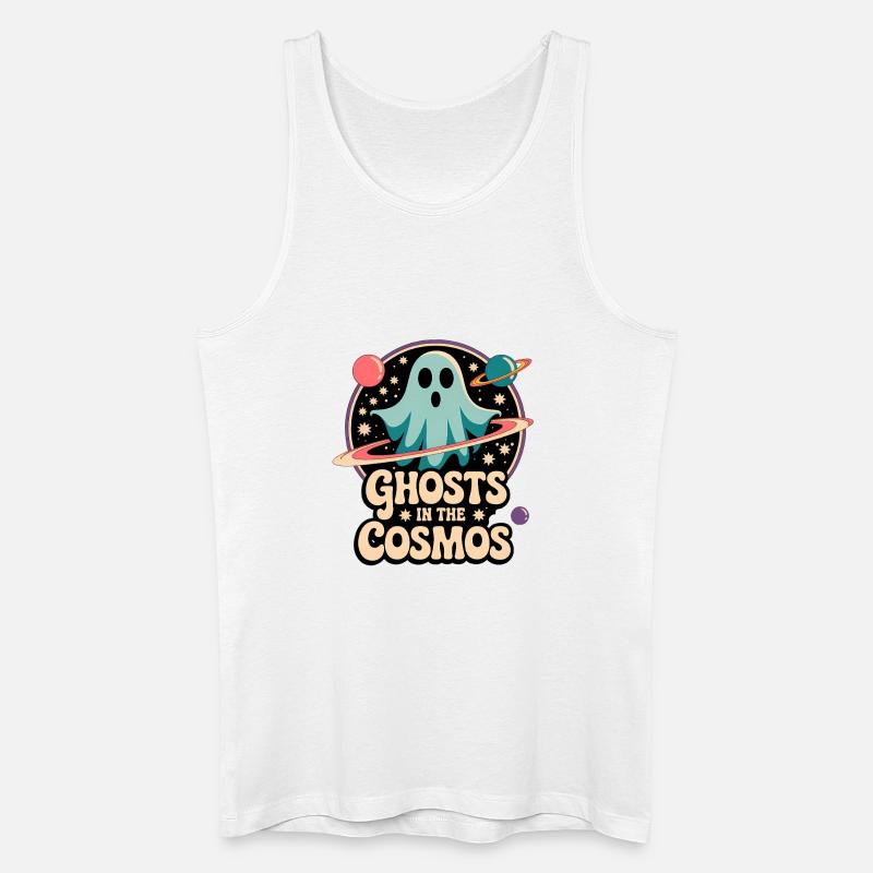 Geister im Kosmos Space Design - Männer Bio Tank Top - Weiß