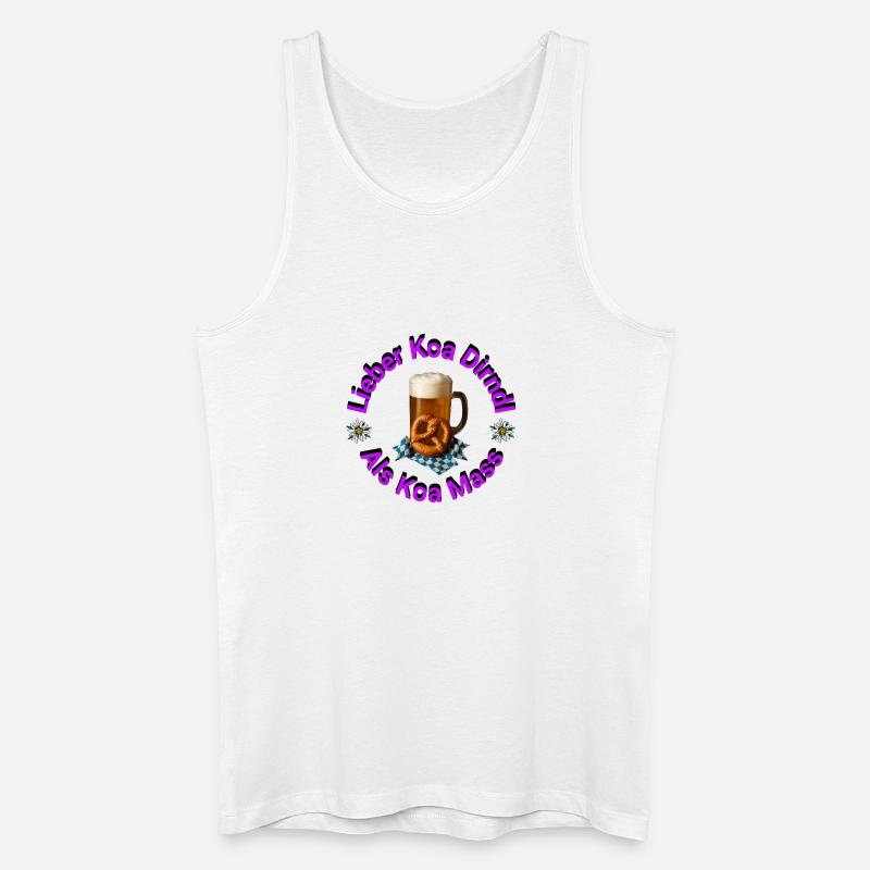 Lieber Koa Dirndl Als Koa Mass - Männer Bio Tank Top - Weiß