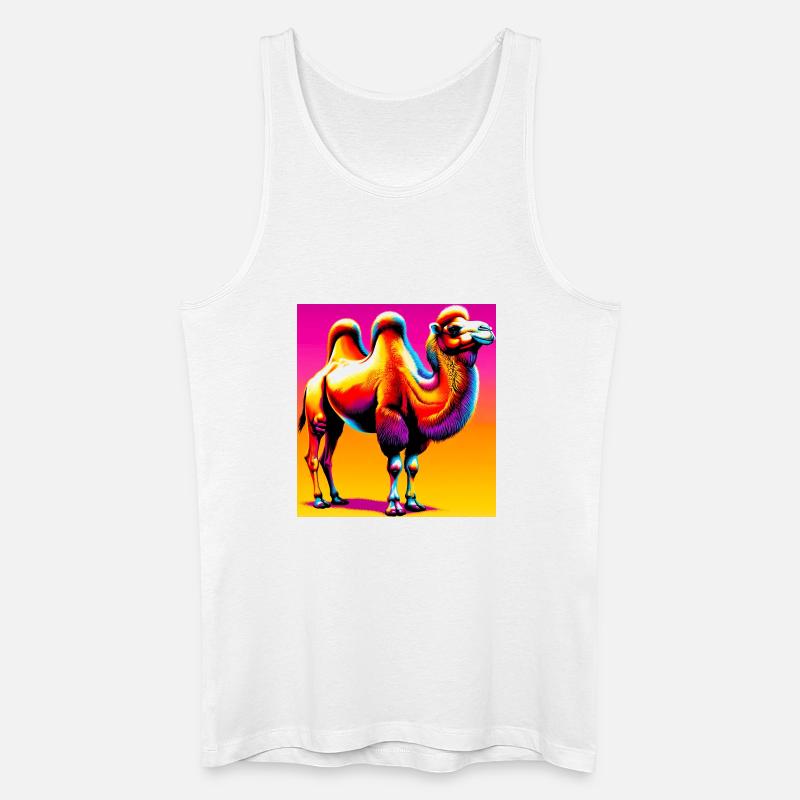 Kamel - Männer Bio Tank Top - Weiß