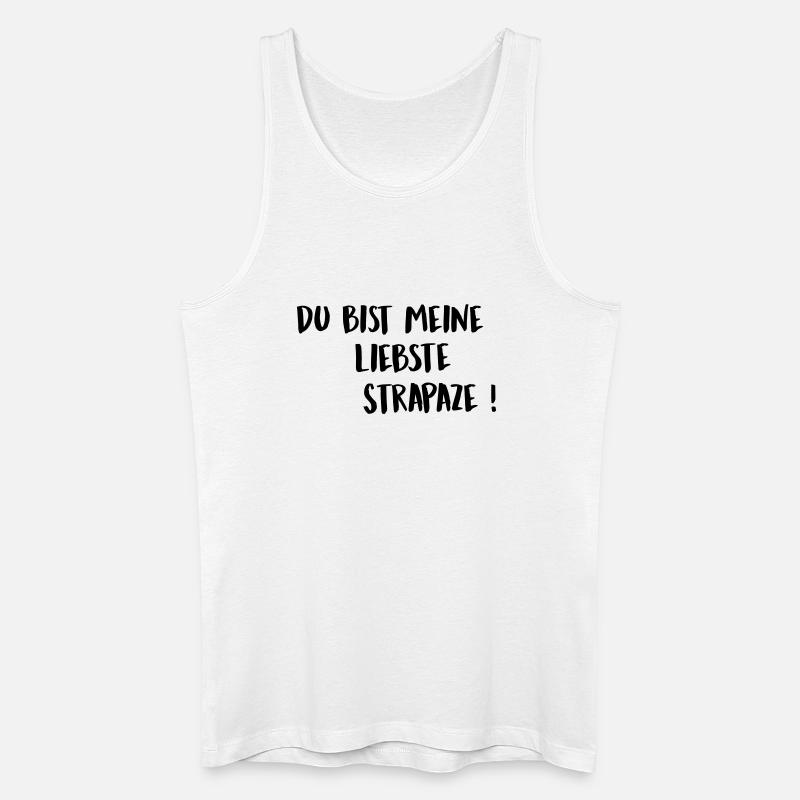 Strapaze - Männer Bio Tank Top - Weiß