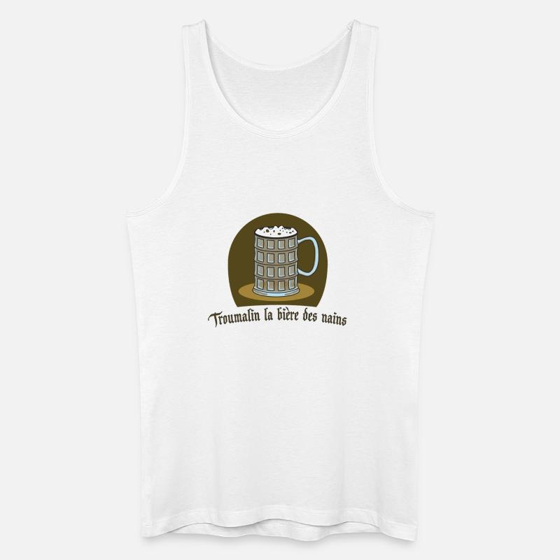 Troumalin Bier von Helfspawn - Männer Bio Tank Top - Weiß