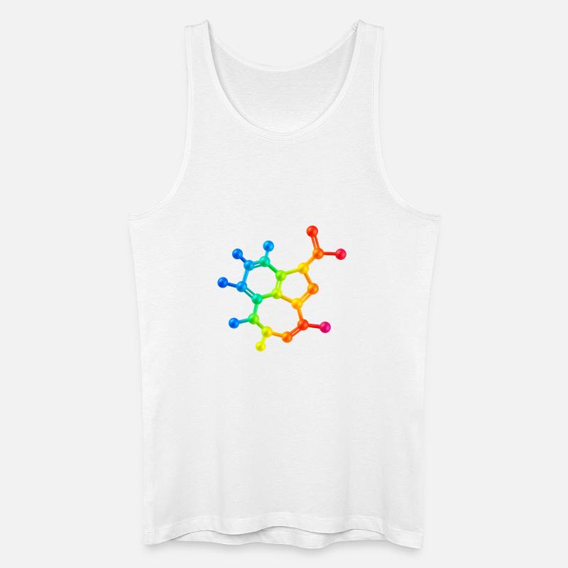 Trippy acid has visual effect - Männer Bio Tank Top - Weiß