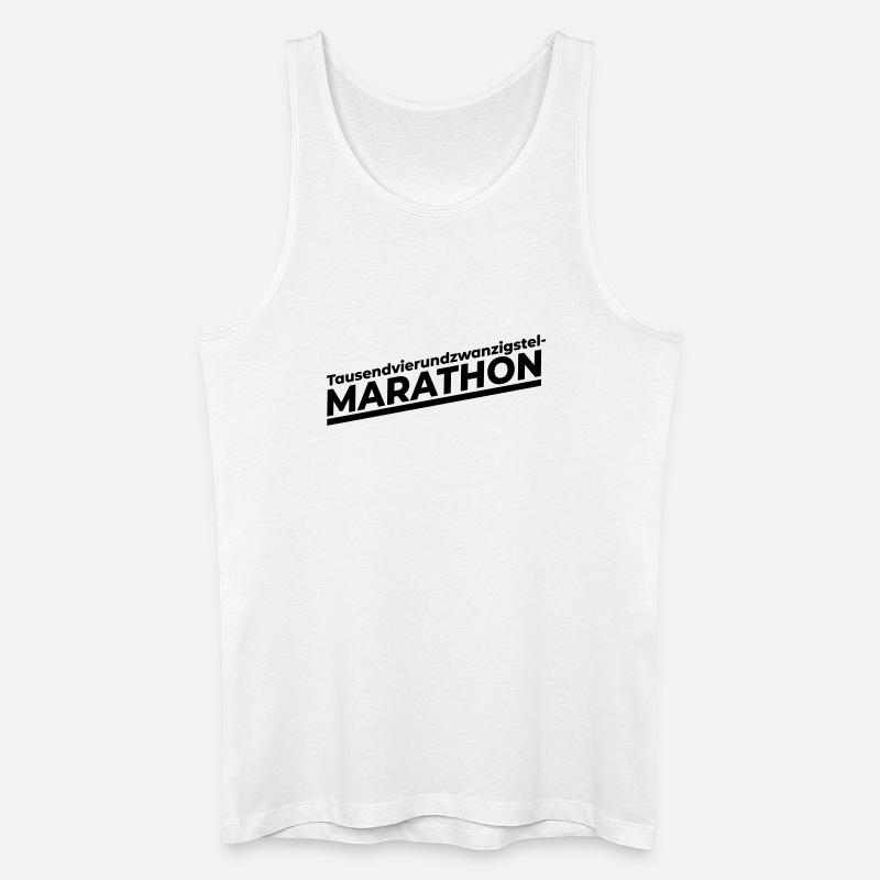 Marathon - Männer Bio Tank Top - Weiß
