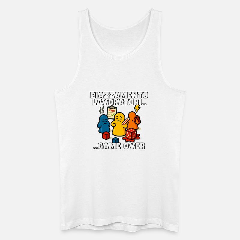 Worker-Placement: Ende des Spiels - Männer Bio Tank Top - Weiß