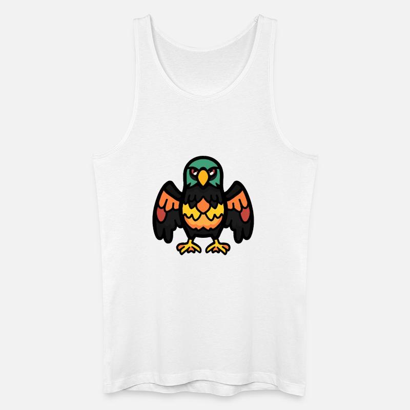 Adler Halloween Comic Lustig - Männer Bio Tank Top - Weiß