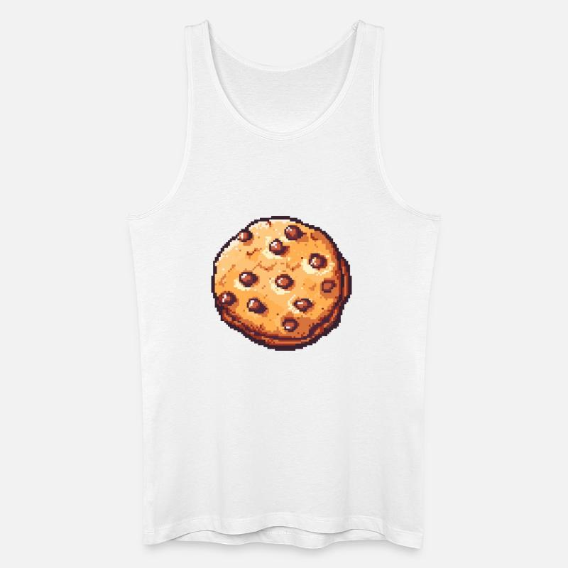 Pixelkeks Pixelcookie Retrokunst - Männer Bio Tank Top - Weiß