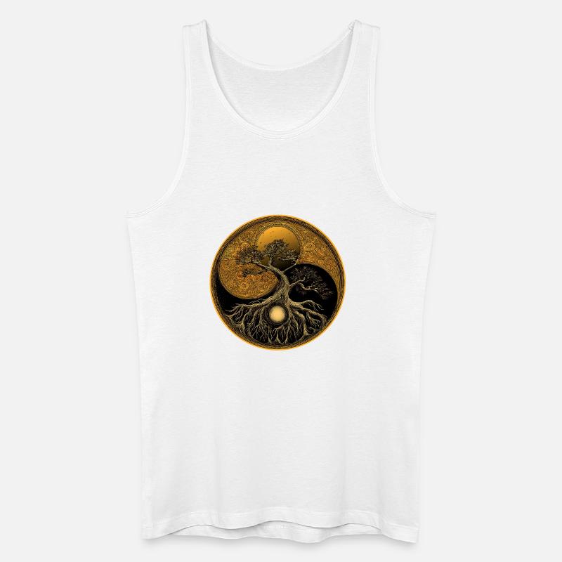 Baum des Lebens - Männer Bio Tank Top - Weiß