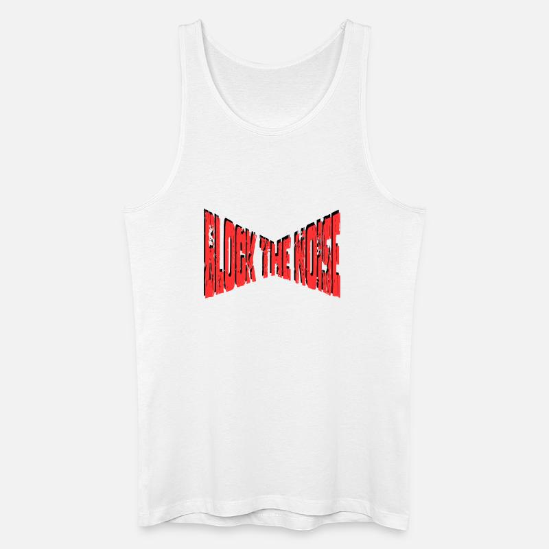 Block The Noise - Statement - Men’s Organic Tank Top - white