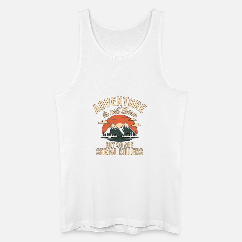 Adventure Is Out There Serial Killers - Männer Bio Tank Top - Weiß