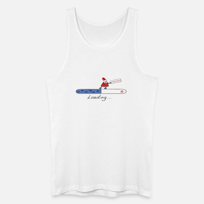 Christmas Loading - Männer Bio Tank Top - Weiß