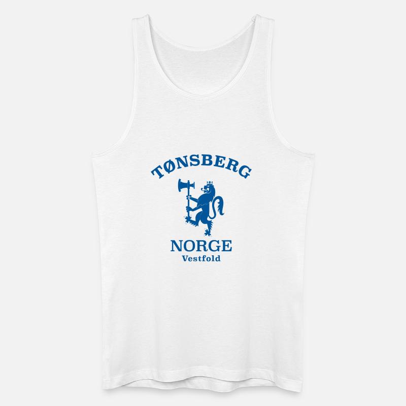 Tonsberg Norge Norwegen - Männer Bio Tank Top - Weiß
