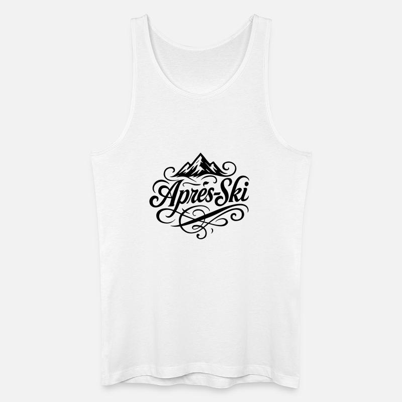Apres Ski Berge - Männer Bio Tank Top - Weiß